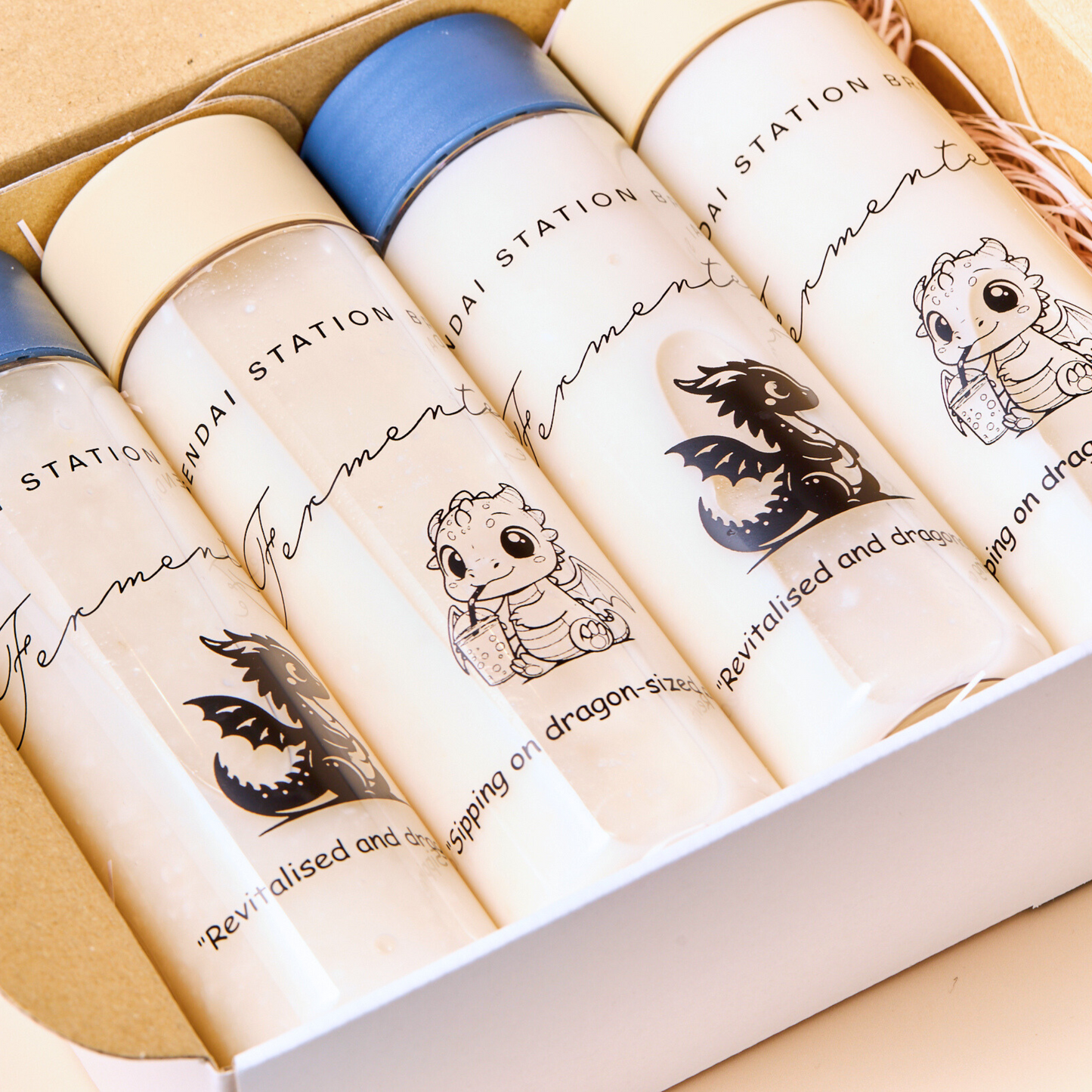 Next-Gen Amazake: Rice Brew Milk – Set of 4 Souvenir Bottles in a Gift Box
