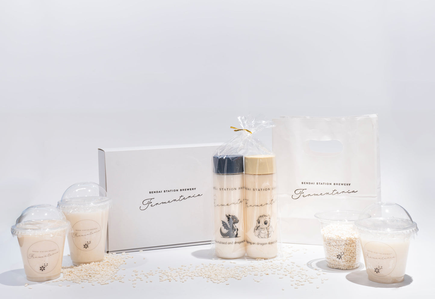 Next-Gen Amazake: Rice Brew Milk – Set of 4 Souvenir Bottles in a Gift Box